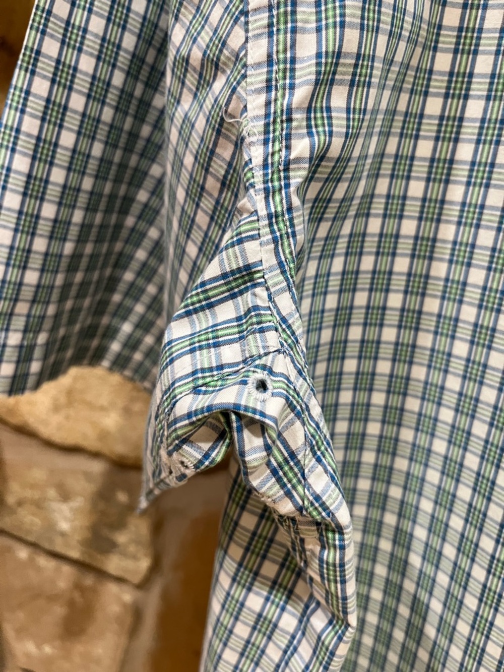 Ariat Pro Series Vented Plaid Shirt Men's Medium Cowboy Rodeo Rancher Farmer - Picture 6 of 13